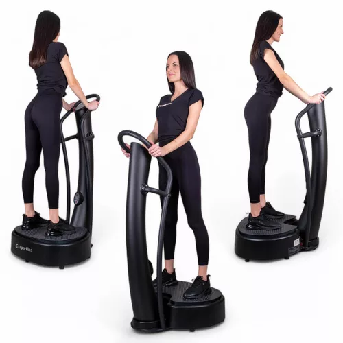 Vibrációs tréner VibroGym inSPORTline Lotos Max, LED kijelző, nagyméretű fogantyúk, javítja a vérkeringést
