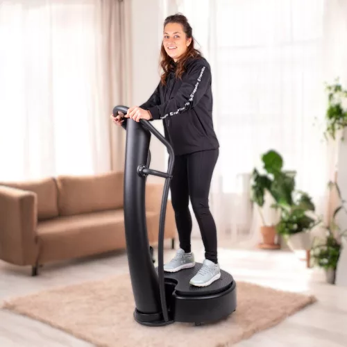 Vibrációs tréner VibroGym inSPORTline Lotos Max, LED kijelző, nagyméretű fogantyúk, javítja a vérkeringést