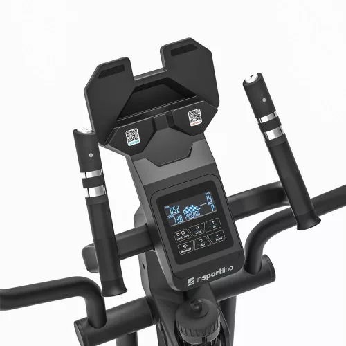 Elliptikus tréner inSPORTline ZenStride 300, 7kg hátsó lendkerék, max.150kg, otthoni, halk, elektromos, 40cm lépéshossz, 53kg