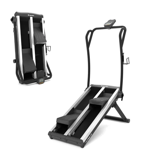 Lépcsőzőgép inSPORTline ZenPeak 30, elektromos terhelés, csúszásmentes felület, kapaszkodók, LCD kijelző, italtartó, iConsole+, taposógép