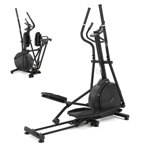 Ellipszis tréner inSPORTline ZenStride 200, helytakarékos, összecsukható, mozgatható, kényelmes, halk, első lendkerekes, elektromos, max.120kg