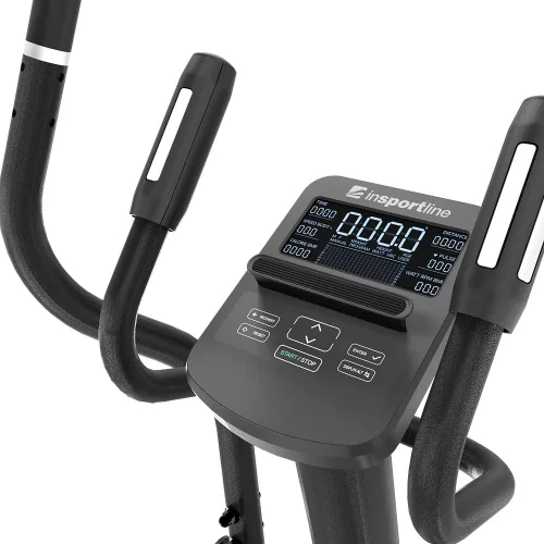 Ellipszis tréner inSPORTline ZenStride 200, helytakarékos, összecsukható, mozgatható, kényelmes, halk, első lendkerekes, elektromos, max.120kg
