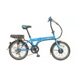 E-Plus 20” 2024 Kék Uniszex összecsukható elektromos kerékpár(Pedelec) 