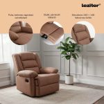 LEZITER Relax manuális fekvőfotel fotelágy