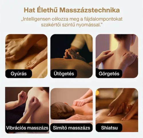 HC Home Lifestyle L39MAX Masszázsfotel fekete színben