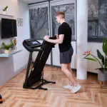 Összecsukható futópad HC HOME FITNESS YKET2102A, 2.5 LE, 45 cm széles futófelület, max.100kg, Bluetooth (Zwift, Kinomap)